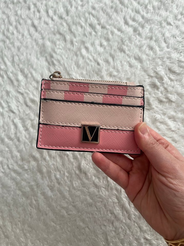 Pembe Deri Fermuarlı Kadın Cüzdanı - Görsel 4