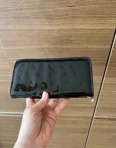 Beden siyah Renk Rugan Güllü Cüzdan