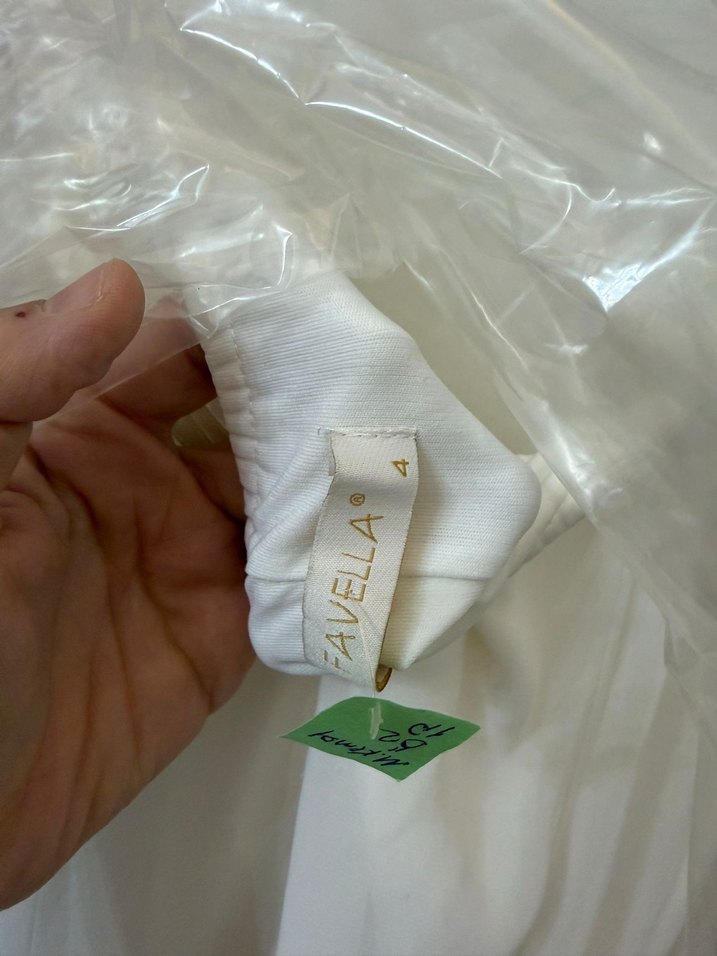 Uzun Beyaz Askısız Drape Detaylı Kadın Gelinlik - Görsel 3