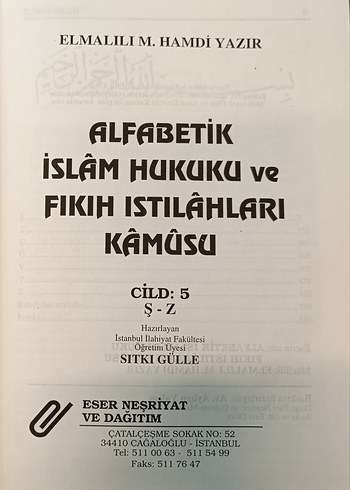  İslam Hukuku Seti 5 Cilt