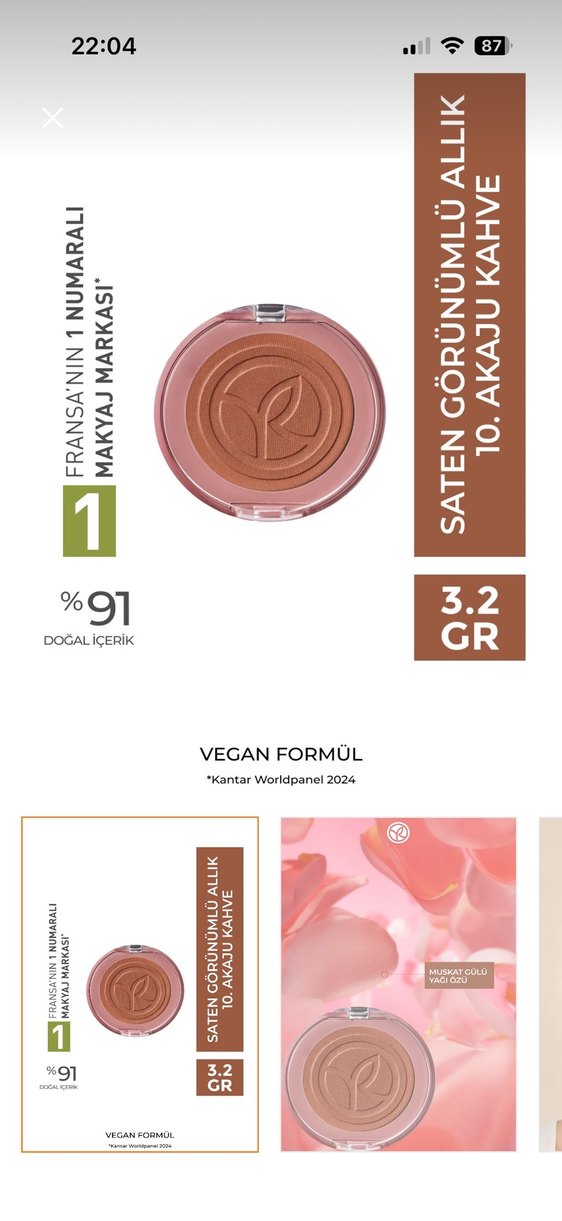 Bej Pudra - 3.2 gr, Vegan Formül - Görsel 2