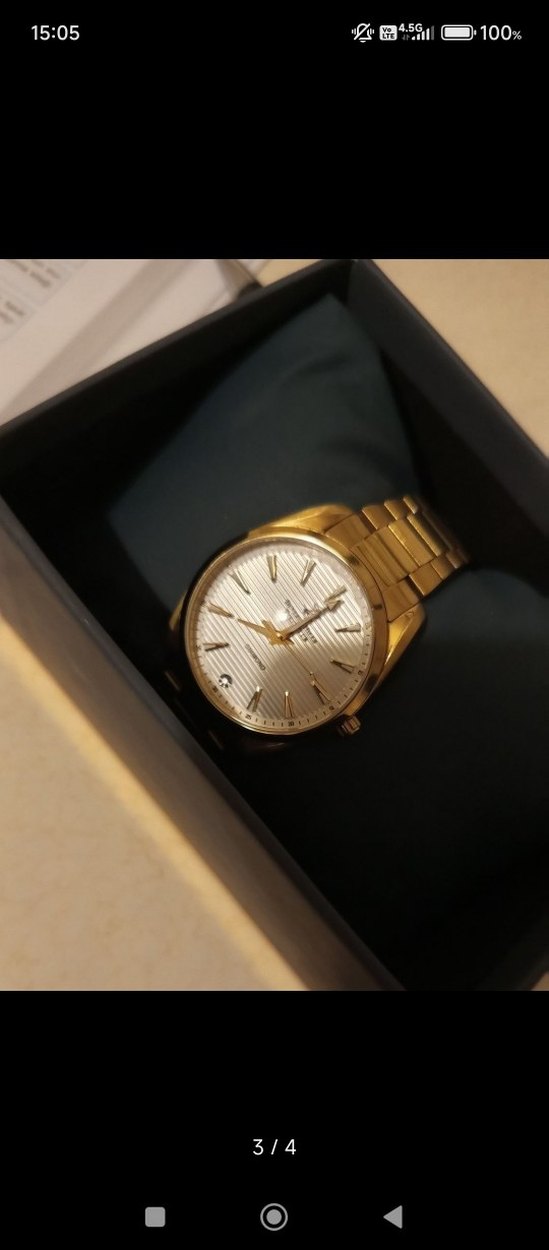 Altın Renkli Klasik Kadın Kol Saati - Görsel 3