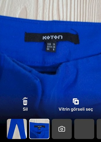 Diğer Kadın Mavi Denim Midi Pantolon