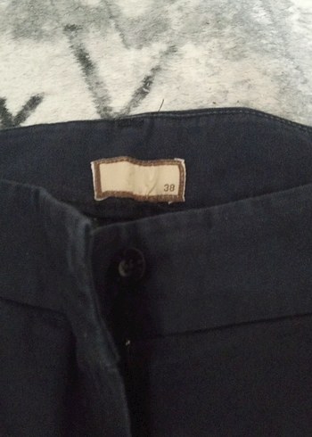 Diğer Kadın Siyah Denim Kemerli Rahat Kesim Pantolon