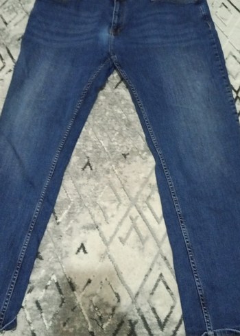 Kadın Mavi Denim Midi Jean Pantolon