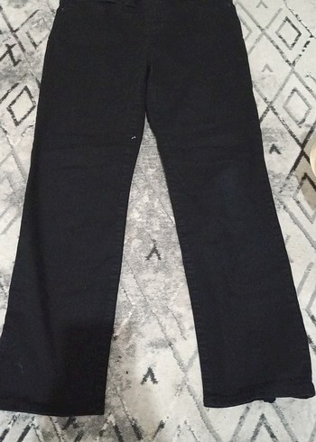 Siyah Elastik Belli Kadın Denim Pantolon