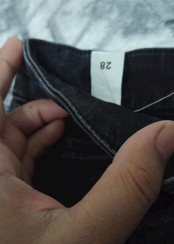 29 Beden gri Renk Gri Regular Fit Erkek Kot Pantolon