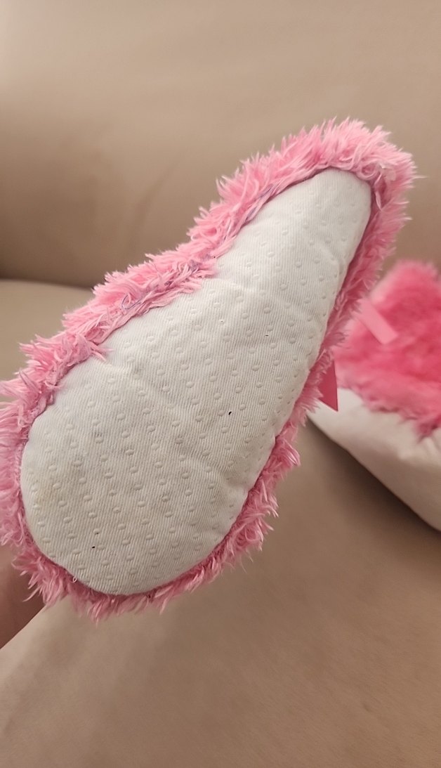 Pembe Kürklü Kız Çocuk Ev Terliği - Görsel 4