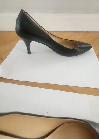 Fabrika Siyah Stiletto Topuklu Kadın Ofis Ayakkabısı