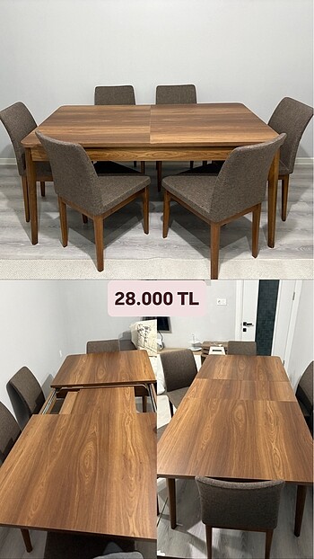 Ceviz Masa Takımı