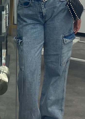 Zara Zara Kadın Geniş Kesim Kot Pantolon