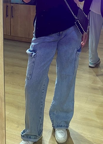 l Beden Zara Kadın Geniş Kesim Kot Pantolon