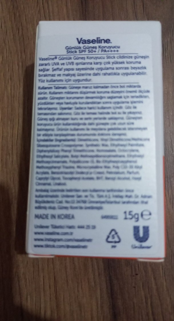 Vaseline SPF 50+ Güneş Koruyucu Stick 15g - Görsel 2
