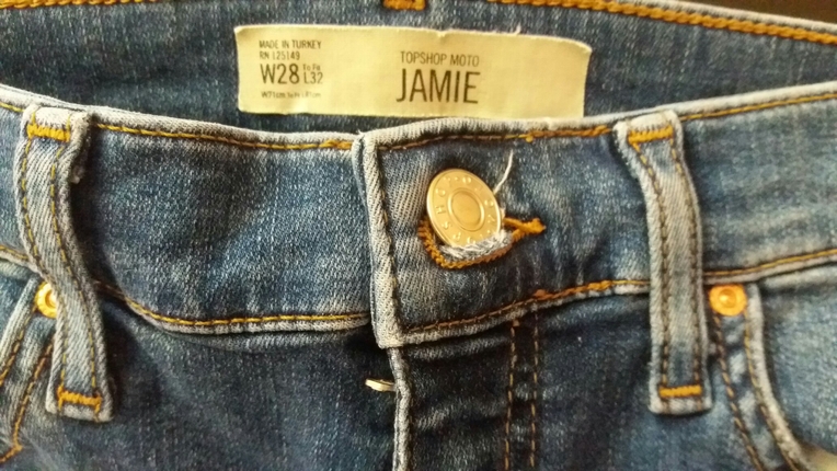 Topshop topshop moto rip jamie jeans
