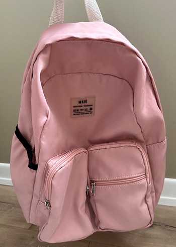Mavi Pembe Minimalist Kadın Sırt Çantası