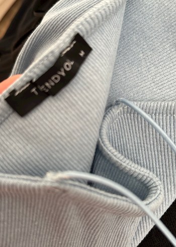 Trendyol & Milla Mavi İnce Askılı Midi Denim Elbise