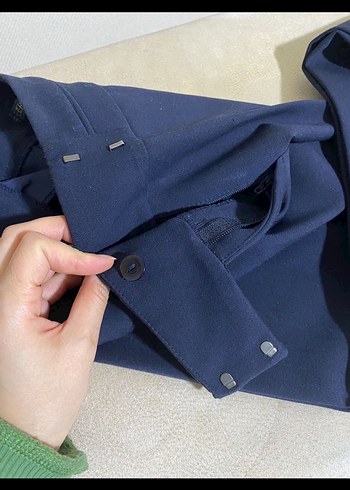 Kadın Lacivert Kumaş Pantolon - Görsel 4