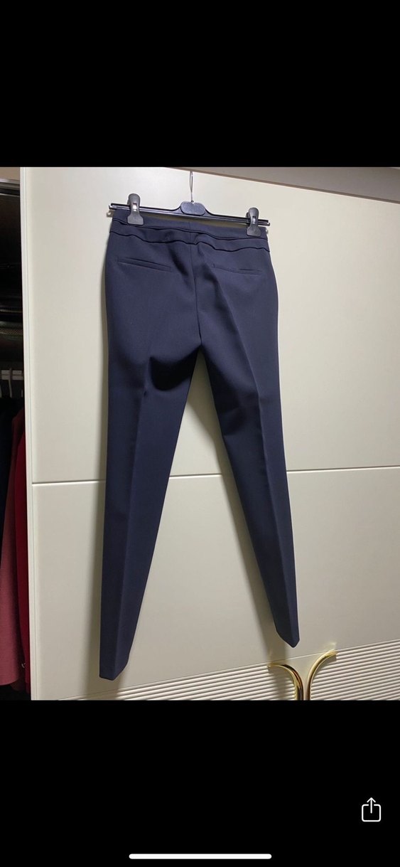 Kadın Lacivert Kumaş Pantolon - Görsel 3