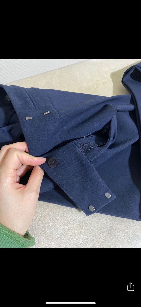 Kadın Lacivert Kumaş Pantolon - Görsel 4