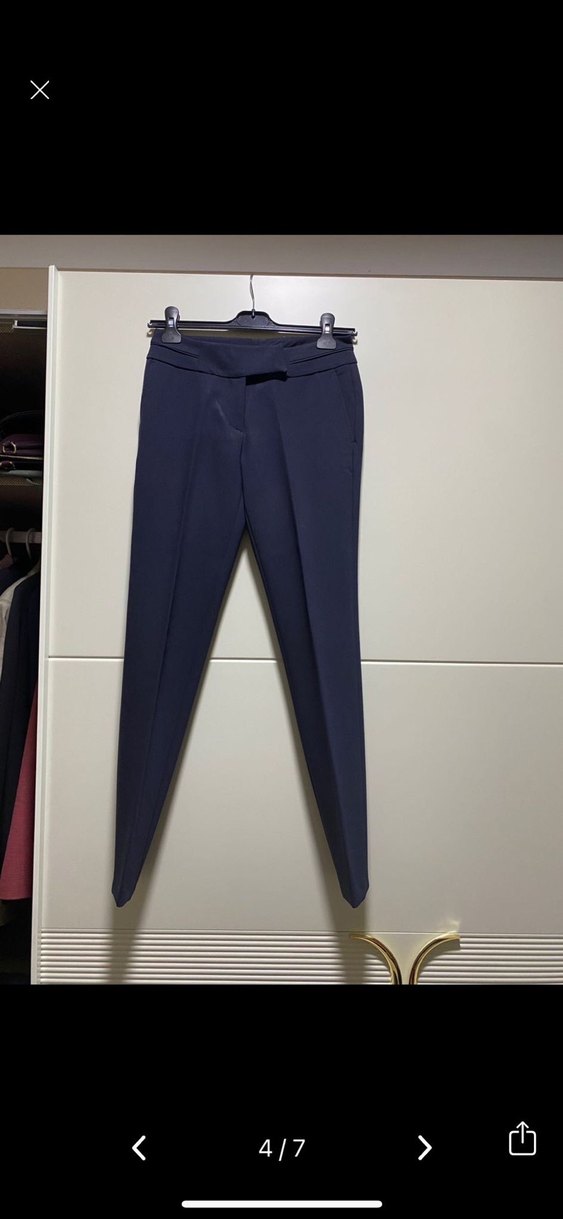 Kadın Lacivert Kumaş Pantolon - Görsel 2