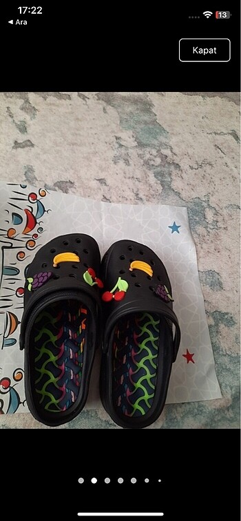 Crocs Meyveli kalın taban hastane cross
