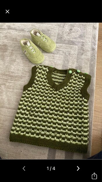 Bebek süveteri ve ilk adım ayakkabısı