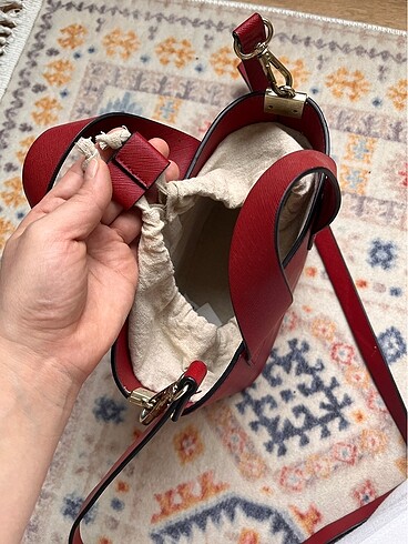  Beden bordo Renk Zara çanta