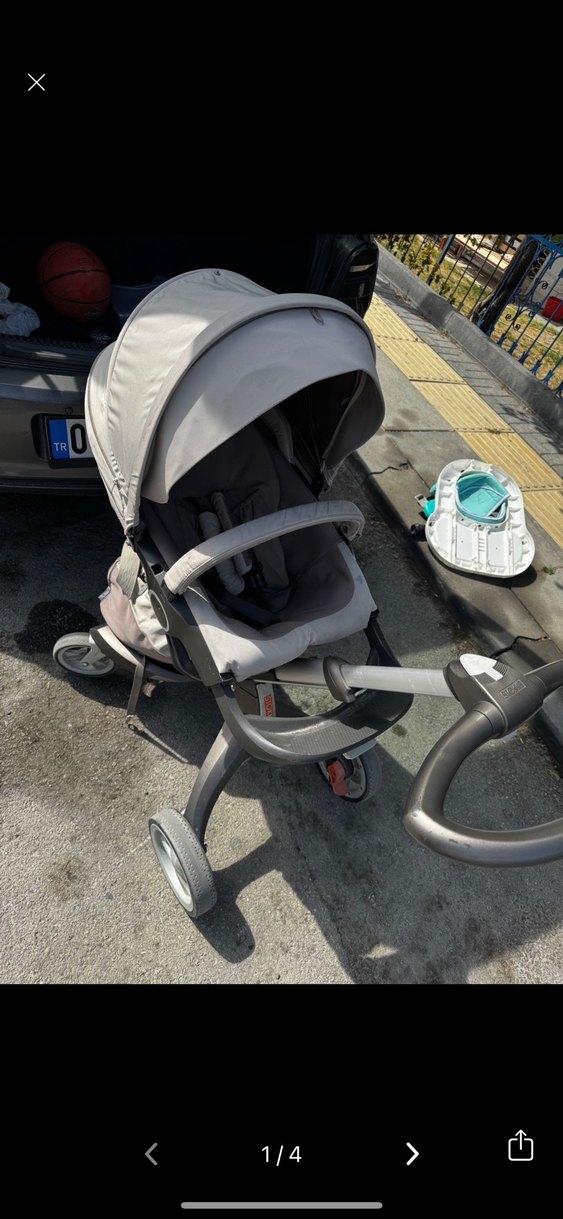 Gri Bebek Arabası stokke marka - Görsel 2