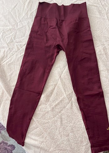 Bordo Kadın Sporcu Taytı jerf