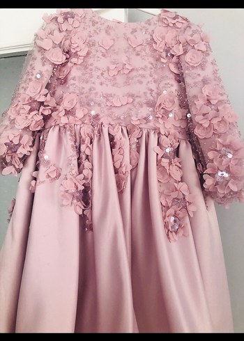 Kız çocuk 3 boyutlu abiye - Görsel 4