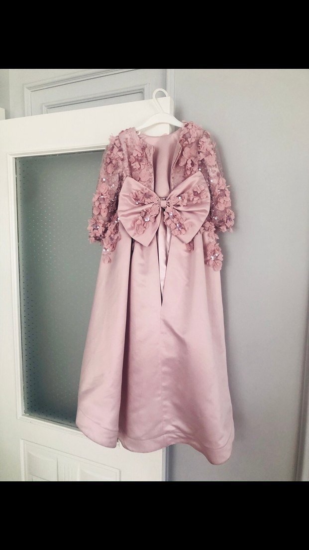 Kız çocuk 3 boyutlu abiye - Görsel 5