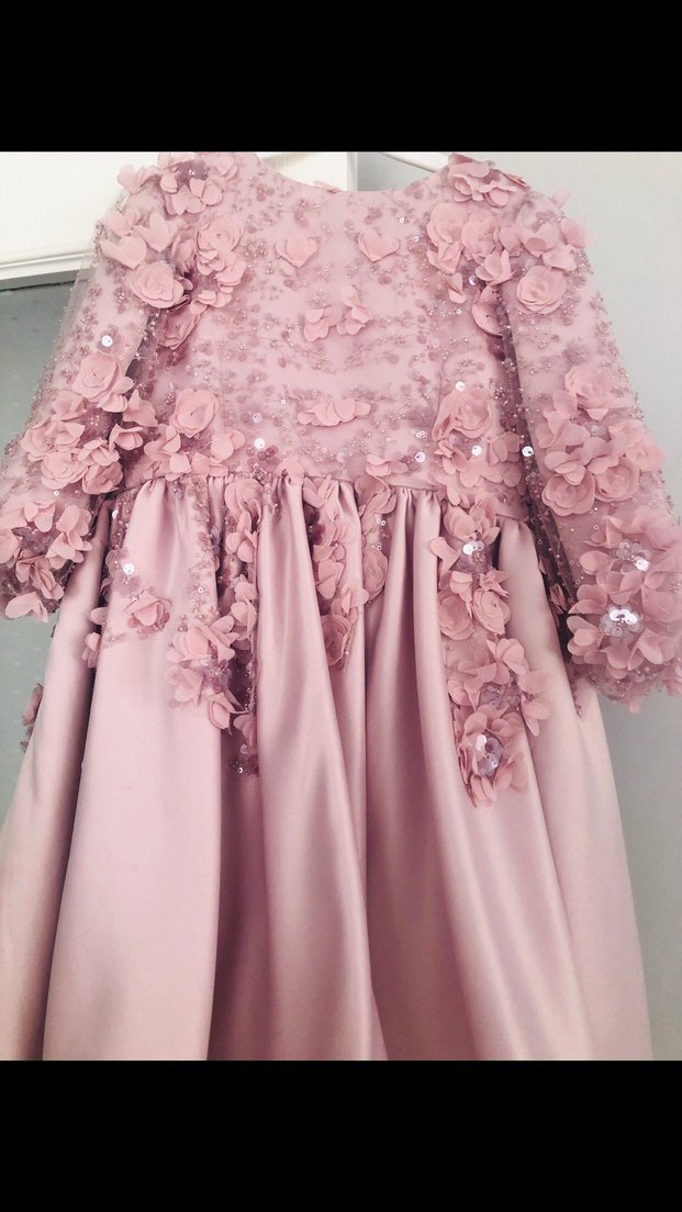 Kız çocuk 3 boyutlu abiye - Görsel 4