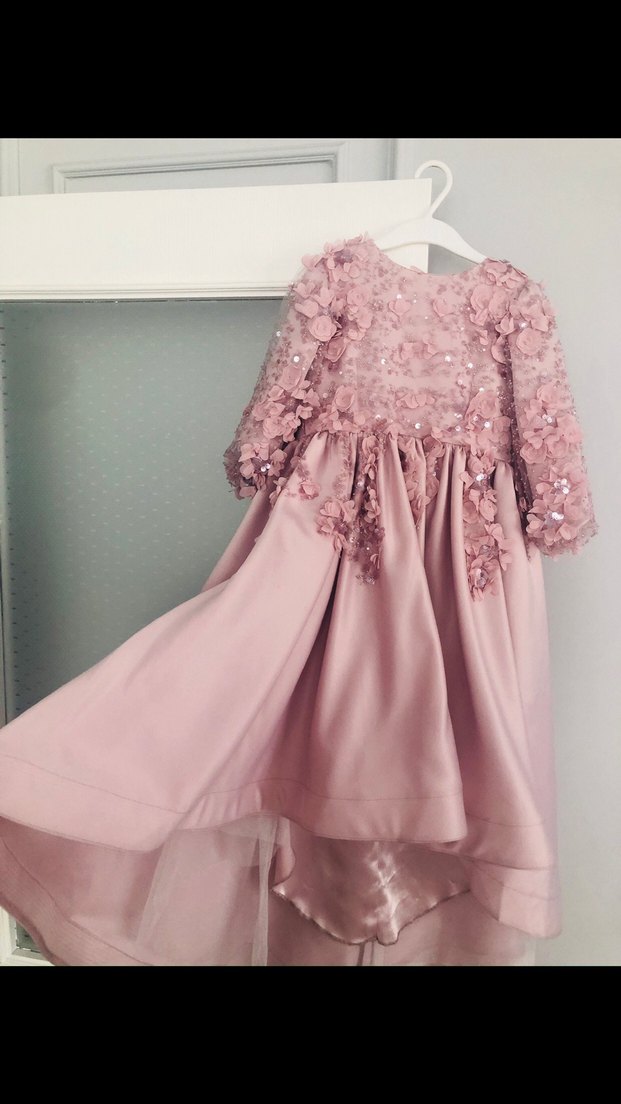 Kız çocuk 3 boyutlu abiye - Görsel 2