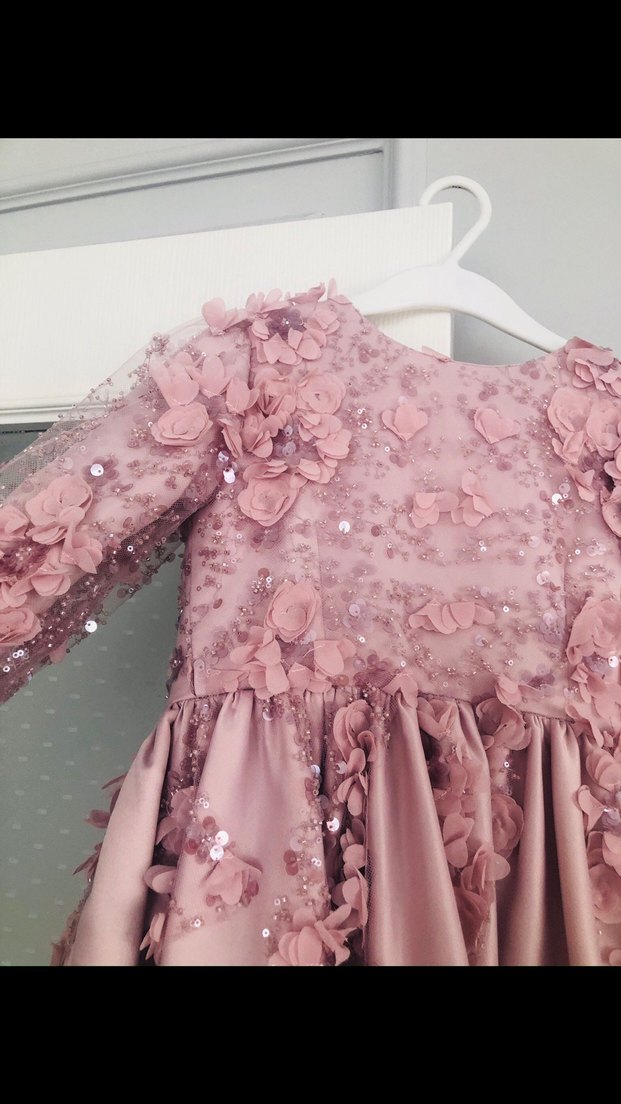 Kız çocuk 3 boyutlu abiye - Görsel 3