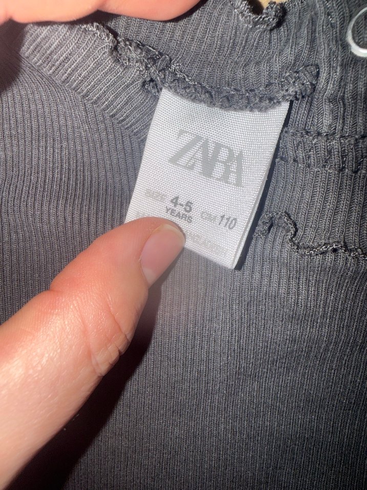 Kız Çocuk Siyah Uzun Kollu Basic Bluz - Görsel 2