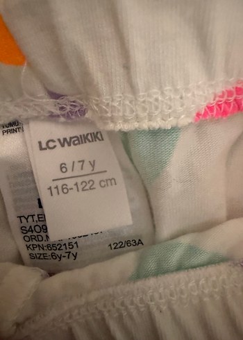 Kız Çocuk çilek Baskılı Pamuklu Tayt - Görsel 2