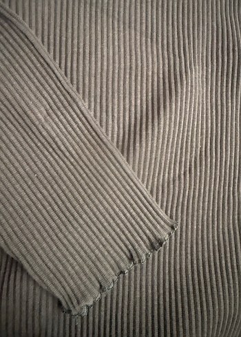 Gri fitilli Balıkçı Yaka kız çocuk body - Görsel 2