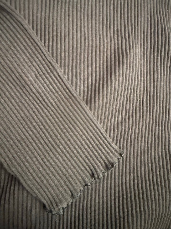 Gri fitilli Balıkçı Yaka kız çocuk body - Görsel 2