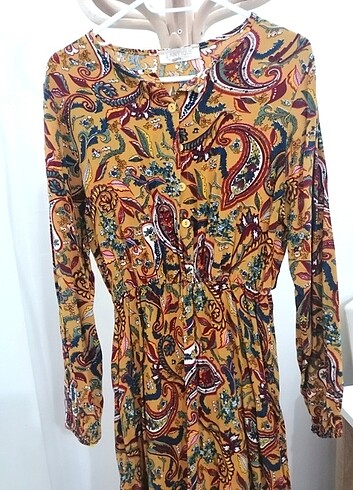 Trendyol & Milla Renkli desenli günlük elbise 