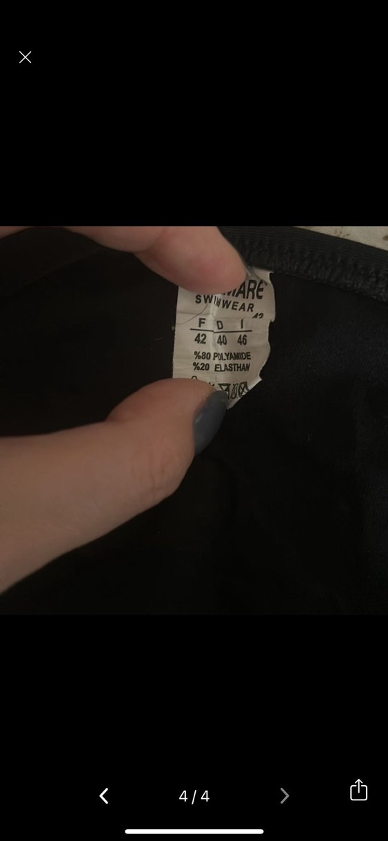 Puantiyeli siyah bikini takımı - Görsel 4