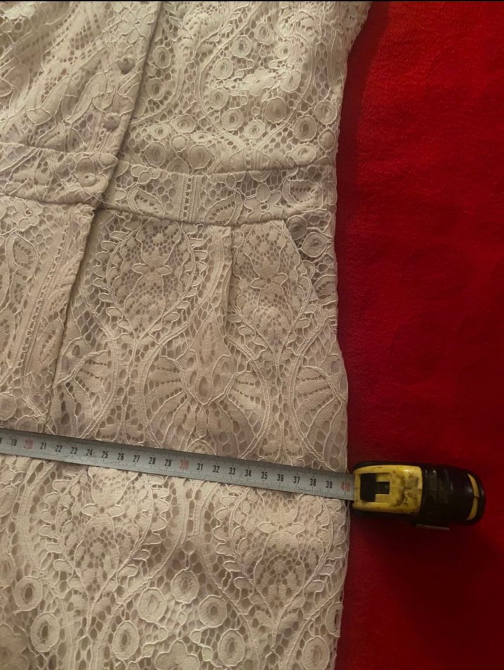 Dantel İşlemeli Bej Vintage Bluz - Görsel 4