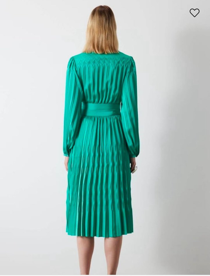 Parlak Turkuaz Pilili etek ve üst takım - Görsel 4