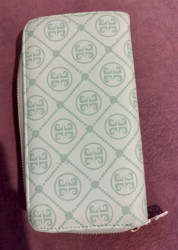 Yeşil Baskılı Fermuarlı Kadın Cüzdanı - Görsel 2