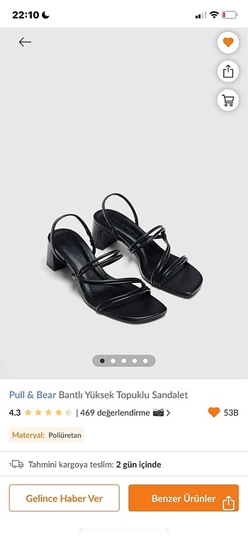 Pull&Bear Topuklu Sandalet