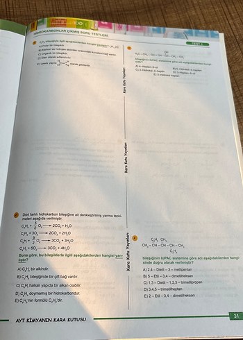Kimyanın Kara Kutusu 12. Sınıf Soru Bankası