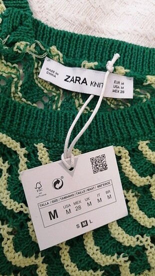 Zara örme crop top kazak