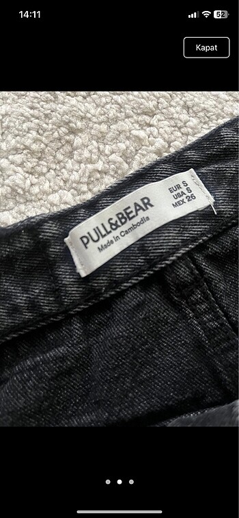 Pull and Bear Kot etek mini etek