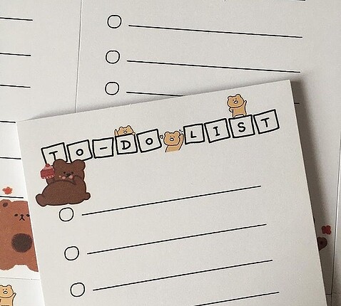 Mango Ayıcıklı to do list