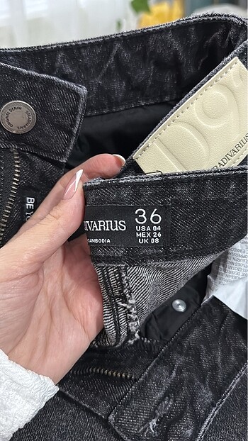 Stradivarius stradivarius d92 straight wide jean