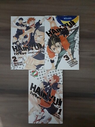 Haikyuu manga ilk 3 cilt